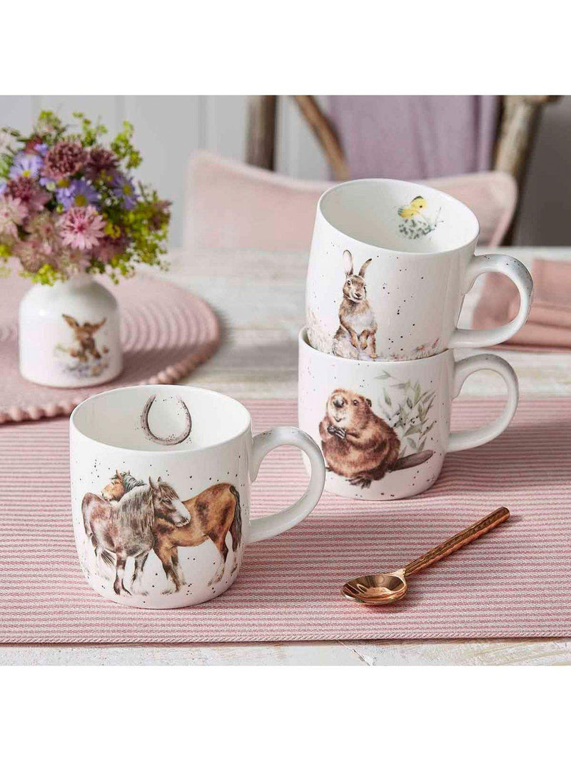 Wrendale Designs fine bone china horse mug 310ml (British brand)