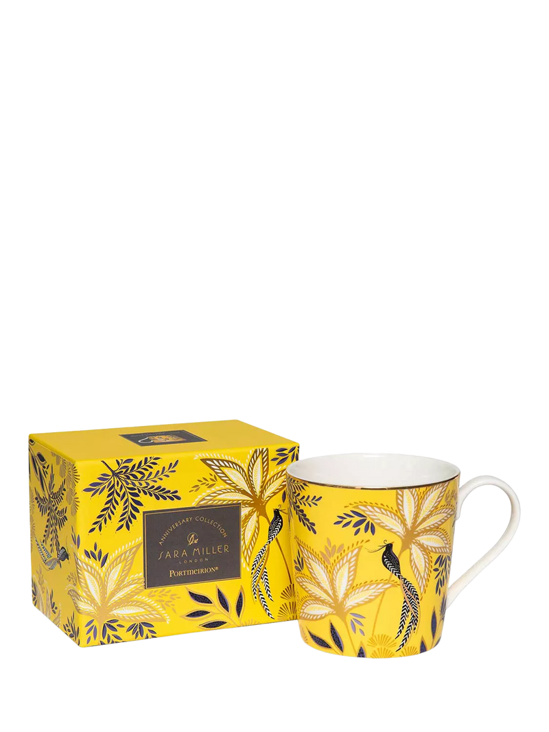 Sara Miller fine china mug yellow 344ml, UK version