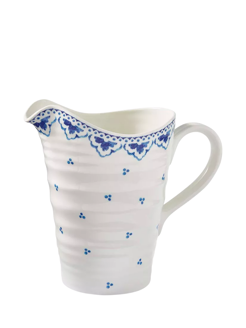 Sophie Conran for Portmeirion Blue Mediterranean porcelain pitcher 852ml, imported from the UK