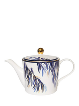 John Lewis Sara Miller Anniversary Collection Fine China Teapot, 1.2L, White- Buy online at McGrocer