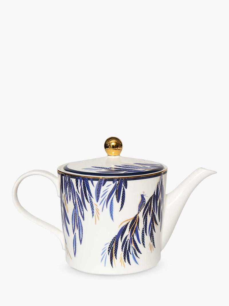 Sara Miller fine china teapot 1.2L with 22-carat gold - British product