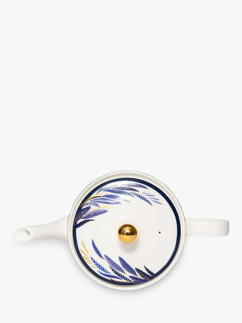 Sara Miller fine china teapot 1.2L with 22-carat gold - British product