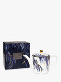 Sara Miller fine china teapot 1.2L with 22-carat gold - British product