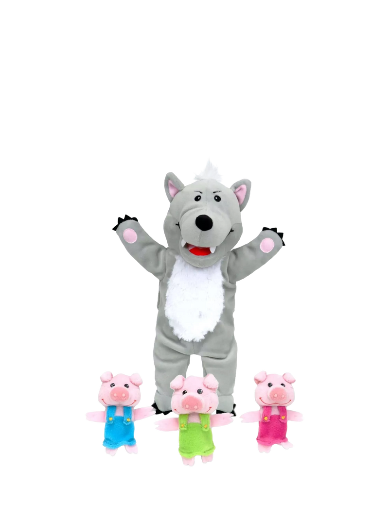 Bigjigs Toys puppet set Big Bad Wolf, imported from the UK