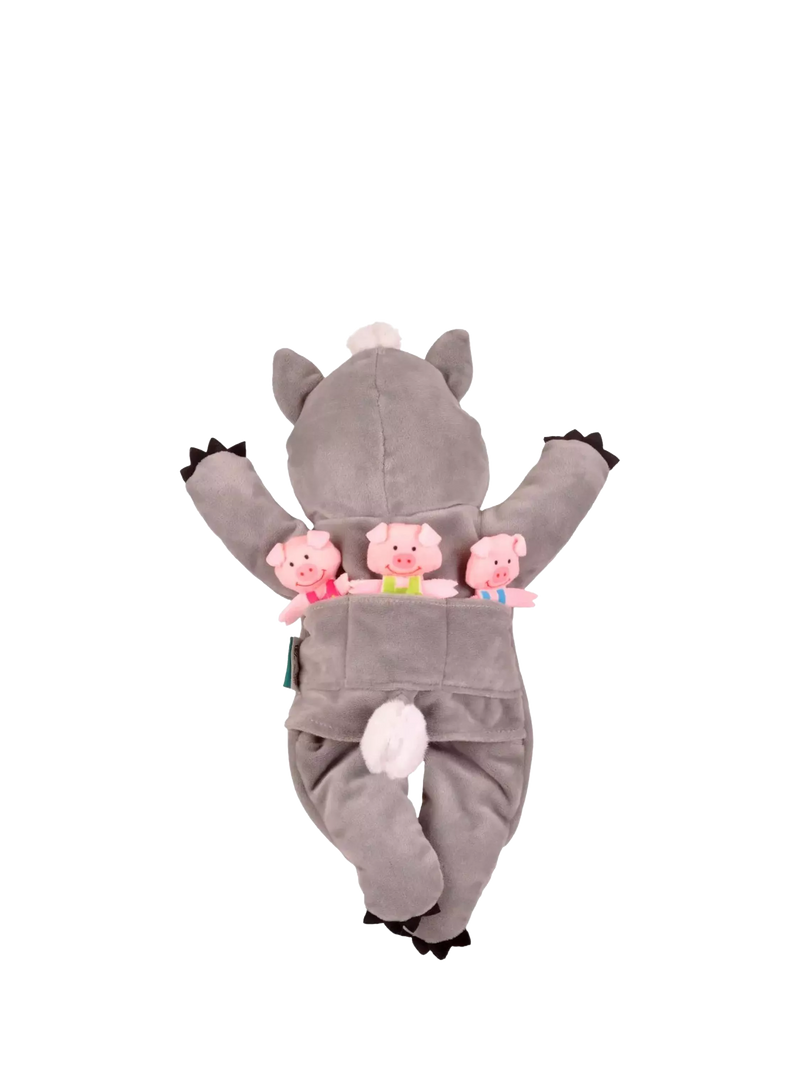 Bigjigs Toys puppet set Big Bad Wolf, imported from the UK