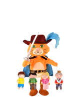 John Lewis Bigjigs Toys Puss In Boots Hand & Finger Puppet Set- Buy online at McGrocer