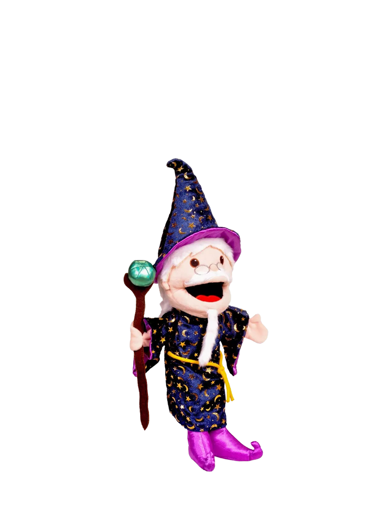 Bigjigs Toys wizard hand puppet, moving mouth - British product
