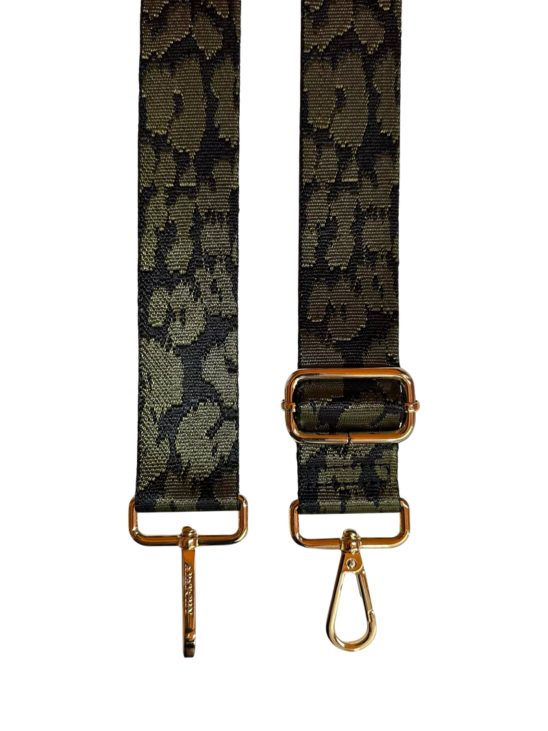 Apatchy London cheetah cross body strap, 122cm - British product