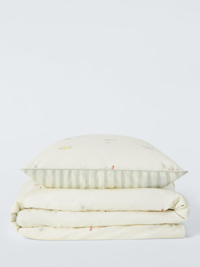 John Lewis Daydream Bear reversible duvet cover set cotbed (British brand)