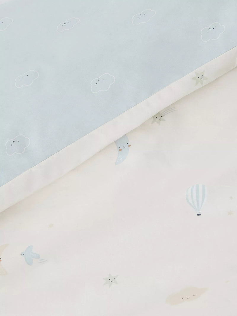 John Lewis reversible cot duvet cover set in natural, UK version
