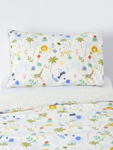John Lewis John Lewis Safari Reversible Duvet Cover and Pillowcase Set, Cotbed, Multi- Buy online at McGrocer
