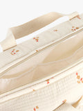 Nobodinoz Gala changing bag yellow lily organic cotton, UK version