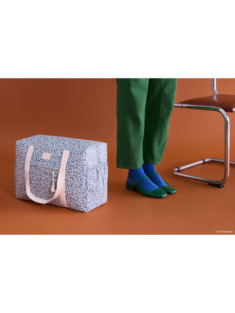 Nobodinoz Opera maternity bag Blue Yumiko, imported from the UK