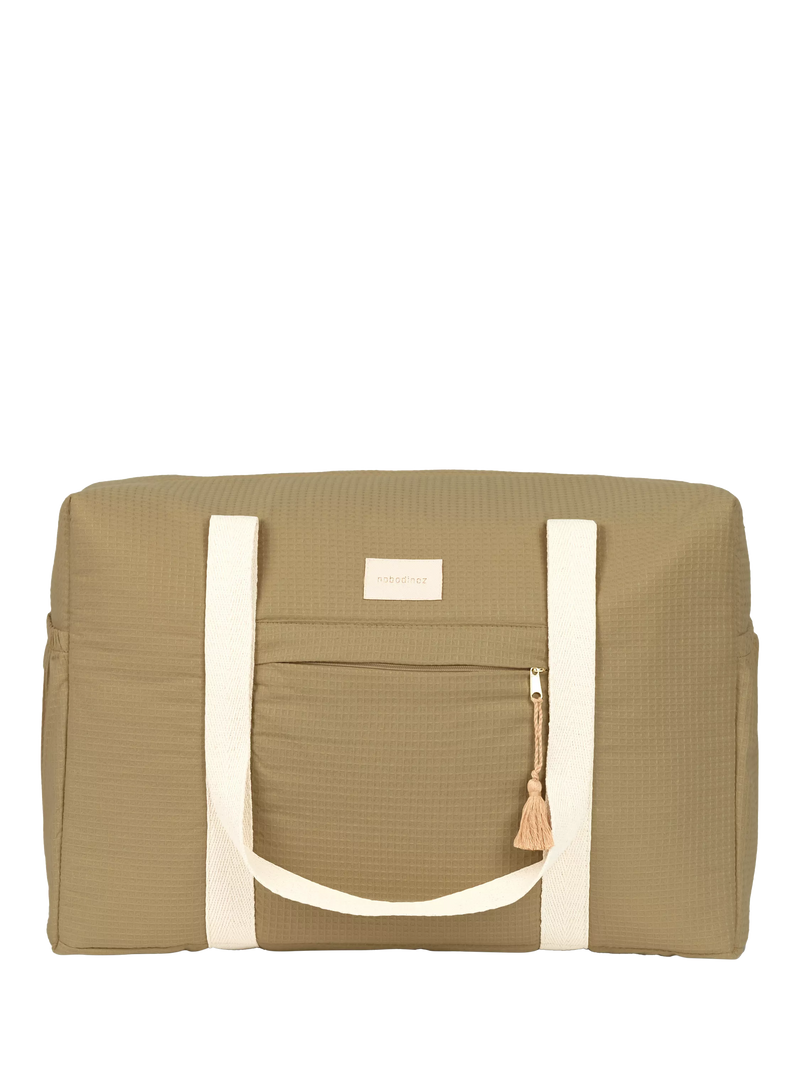 Nobodinoz Opera maternity bag olive green - British product
