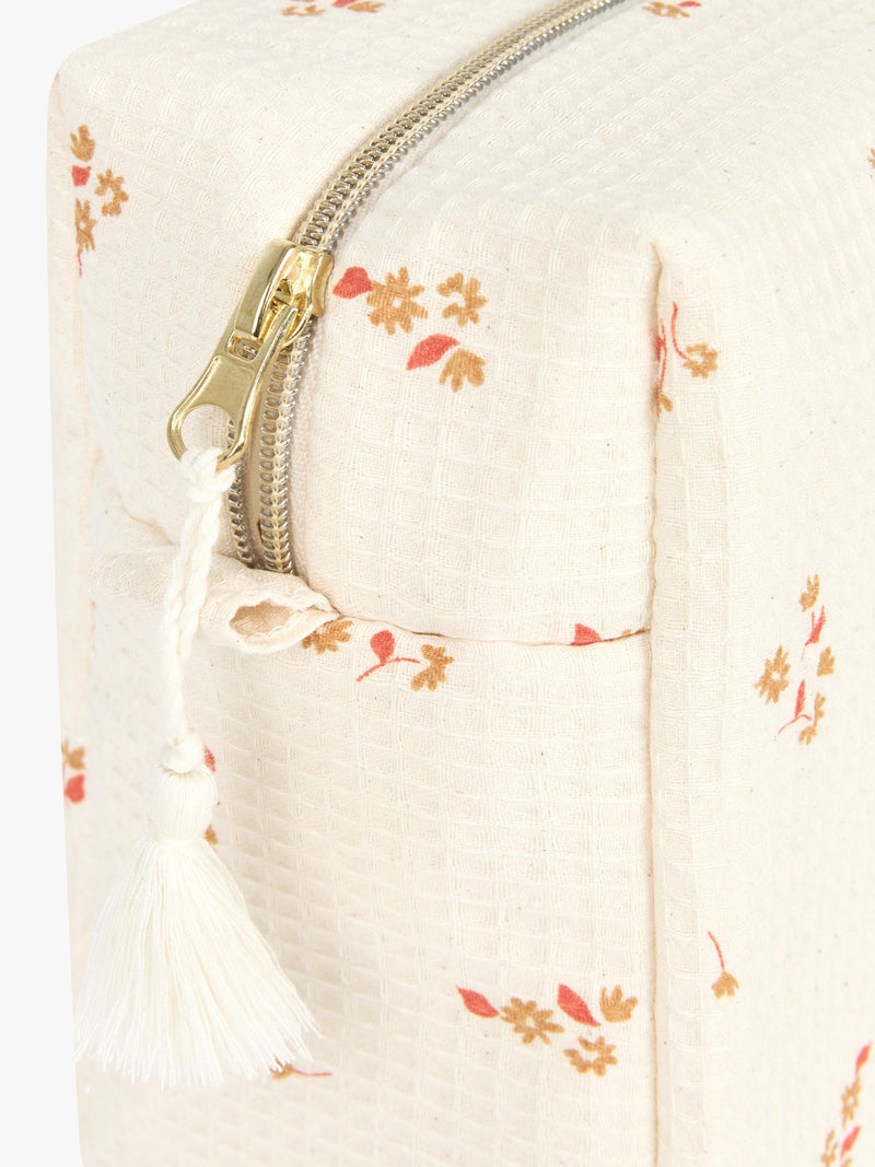 Nobodinoz Diva wash bag Yellow Lily imported from the UK