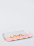 John Lewis Love Heart Tray pink and white - UK version