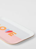 John Lewis Love Heart Tray pink and white - UK version