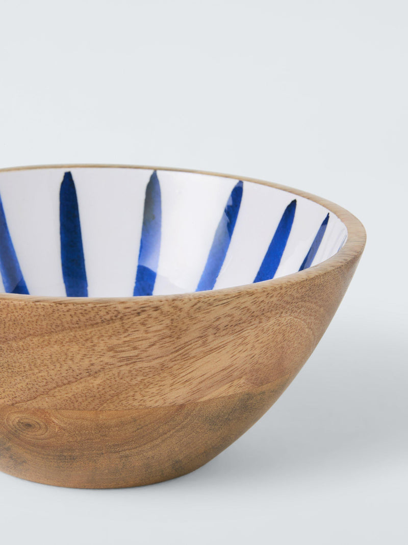 John Lewis coastal mango wood serve bowl 18cm - British product