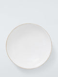 John Lewis white enamel mango wood serve bowl 35cm, imported from the UK