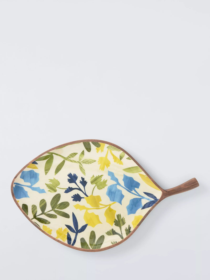 John Lewis palm leaf serving board with foliage print, UK version