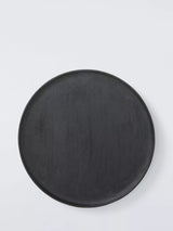 John Lewis John Lewis Rustic Black Round Serving Platter, 35cm, Mango Wood- Buy online at McGrocer