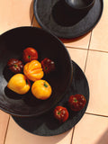 John Lewis rustic black round platter 35cm British brand