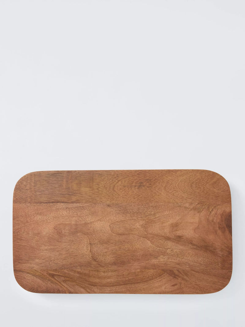 John Lewis rustic rectangular footed serve board 46cm (British brand)