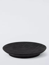 John Lewis John Lewis Rustic Black Lazy Susan, 38cm, FSC-Certified Mango Wood- Buy online at McGrocer