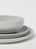 John Lewis dinnerware set speckle glaze grey 12 piece, imported from the UK