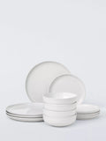 John Lewis 12-piece speckle glaze dinnerware set, imported from the UK
