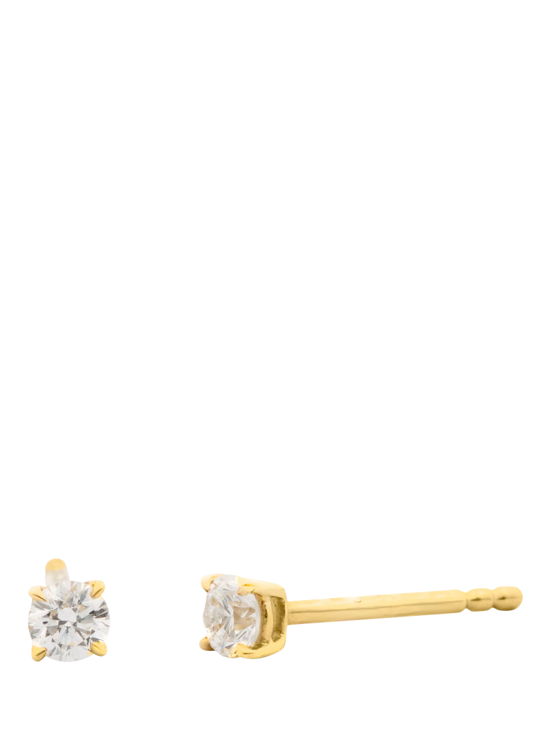 LARNAUTI diamond stud earrings 0.20ct round solitaire, UK version