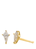 LARNAUTI solitaire diamond stud earrings 0.40ct, imported from the UK