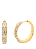 LARNAUTI pave princess hoop earrings 0.50ct diamond - British product