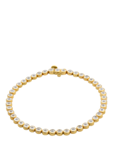 John Lewis LARNAUTI Annecy Lab Grown Diamond Tennis Bracelet 0.42ct 18ct Gold Vermeil- Buy online at McGrocer