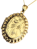 L & T Heirlooms 9ct yellow gold reversible locket, imported from the UK