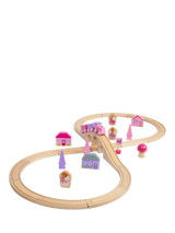 John Lewis Bigjigs Toys Wooden Fairy Pink Figure of Eight Train Set- Buy online at McGrocer