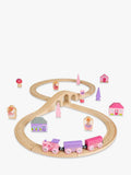 Bigjigs Toys wooden fairy pink train set 35 pieces (British brand)