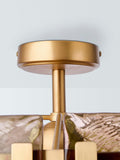 John Lewis textured glass ceiling light antique brass, imported from the UK
