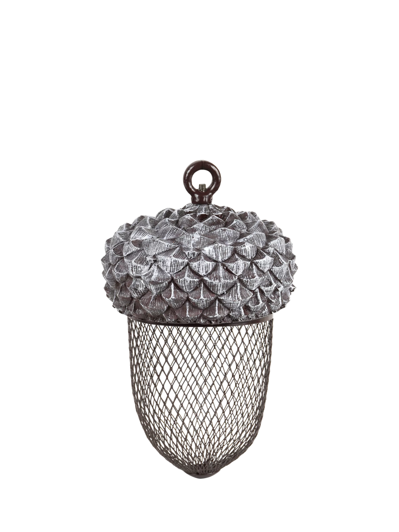 Fallen Fruits acorn bird feeder grey - British product