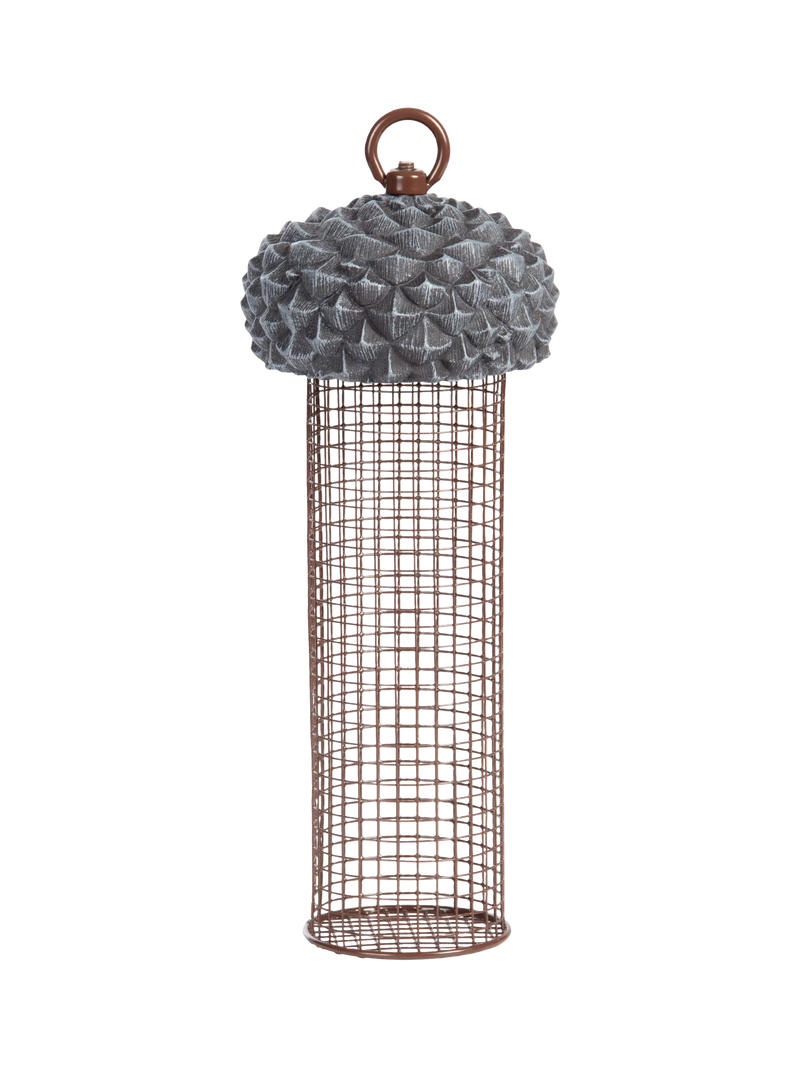 Fallen Fruits acorn bird feeder grey (British brand)