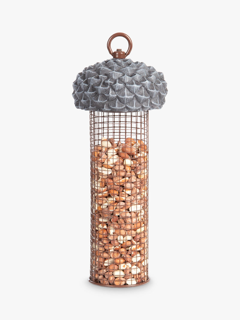 Fallen Fruits acorn bird feeder grey (British brand)