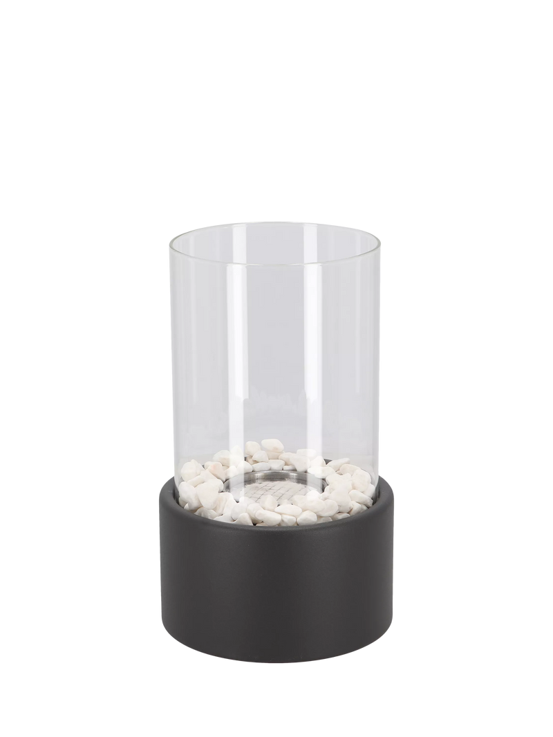 Fallen Fruits bioethanol round garden fireplace black - British product