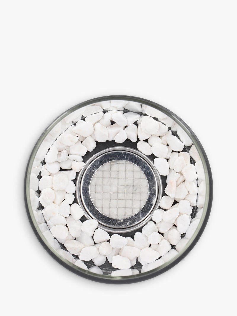 Fallen Fruits bioethanol round garden fireplace black - British product