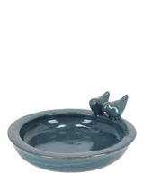 John Lewis Fallen Fruits Ceramic Bird Bath Blue- Buy online at McGrocer