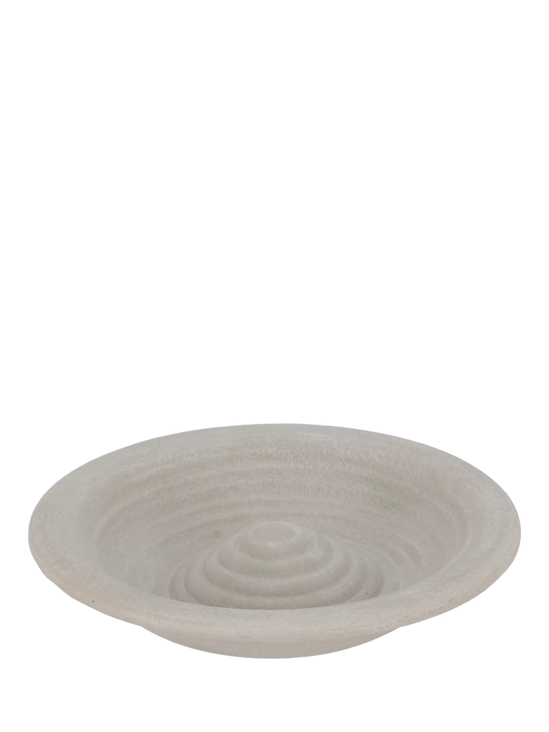 Fallen Fruits Ceramic Bird Bath Grey 28.8cm, imported from the UK