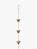 Fallen Fruits copper plated rain chain, UK version