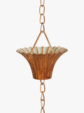 Fallen Fruits copper plated rain chain, UK version