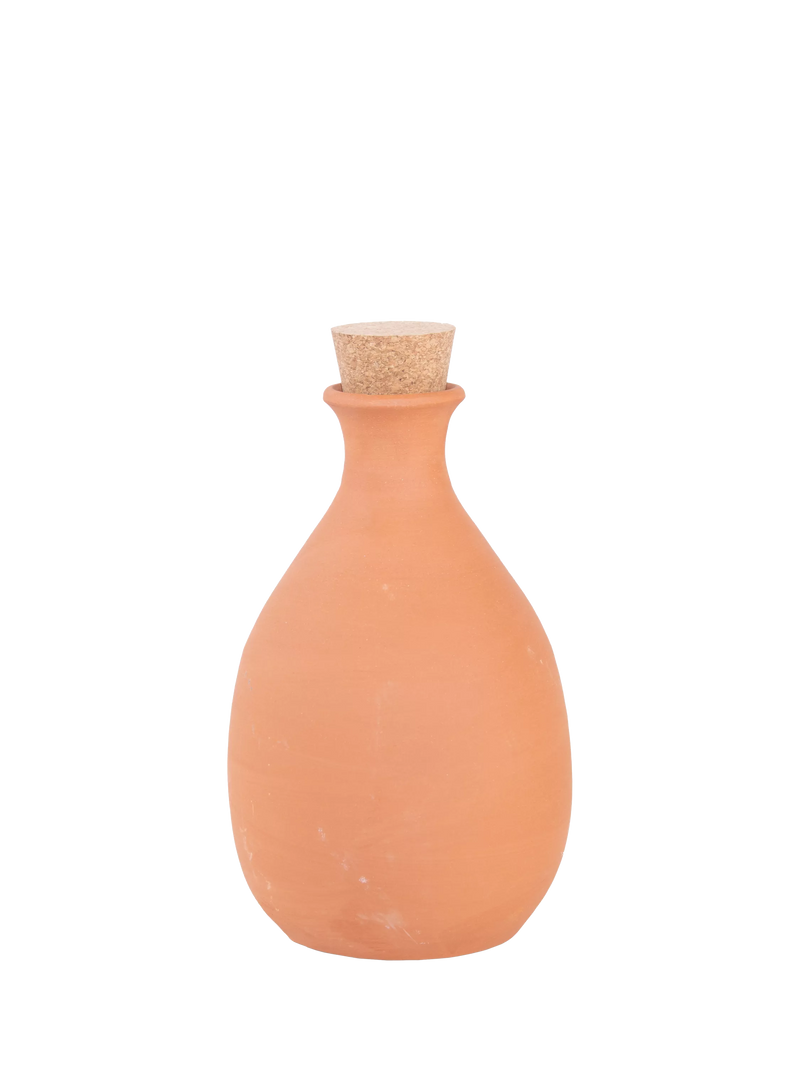 Fallen Fruits terracotta olla pot with cork stopper, imported from the UK