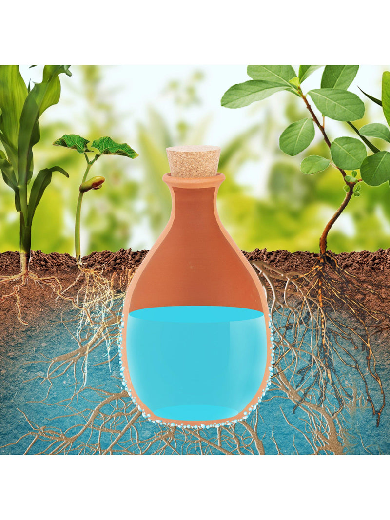 Fallen Fruits terracotta olla pot with cork stopper, imported from the UK