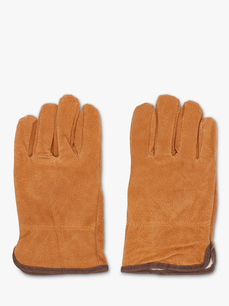 Fallen Fruits leather garden gloves - British product
